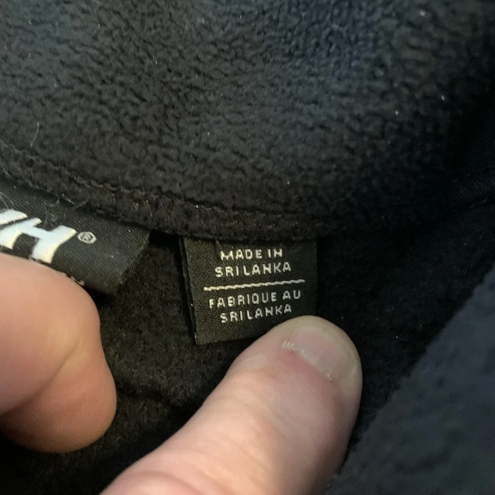 Helly Hansen Jacket Mens Large Black Fleece Full Zip Colorblock‎ Outdoor Warm